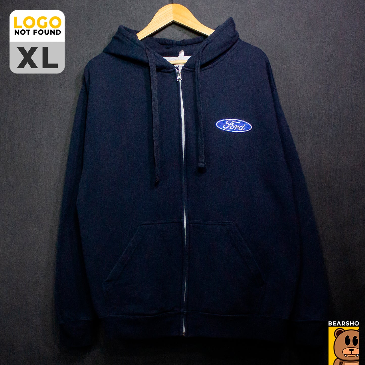 Tag No Visible, Ford Zip Hoodie.