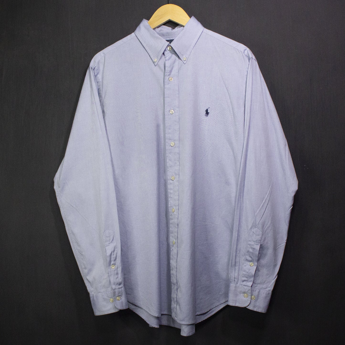 Ralph Lauren, Camisa de vestir celeste/blanca.